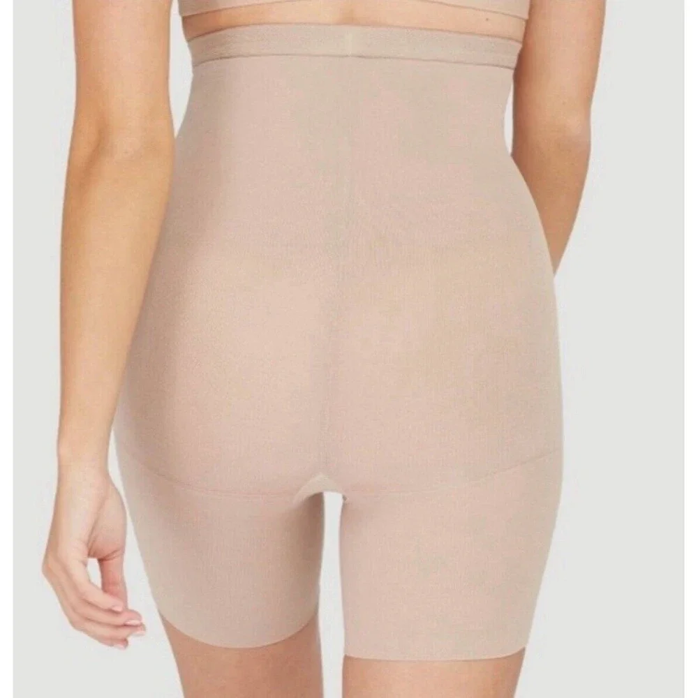 Assets By Spanx High Waist Shaper Short In Nude Sz 5 New